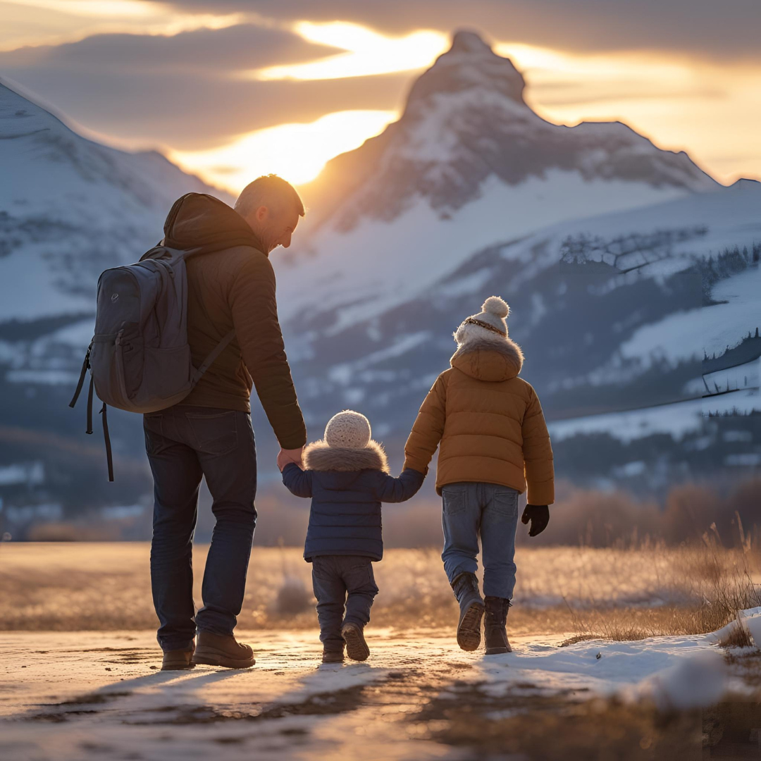 A father and child reuniting joyfully, symbolizing the goal of maintaining strong parent-child relationships after family court proceedings